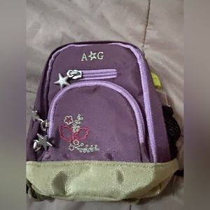 American Girl purple backpack